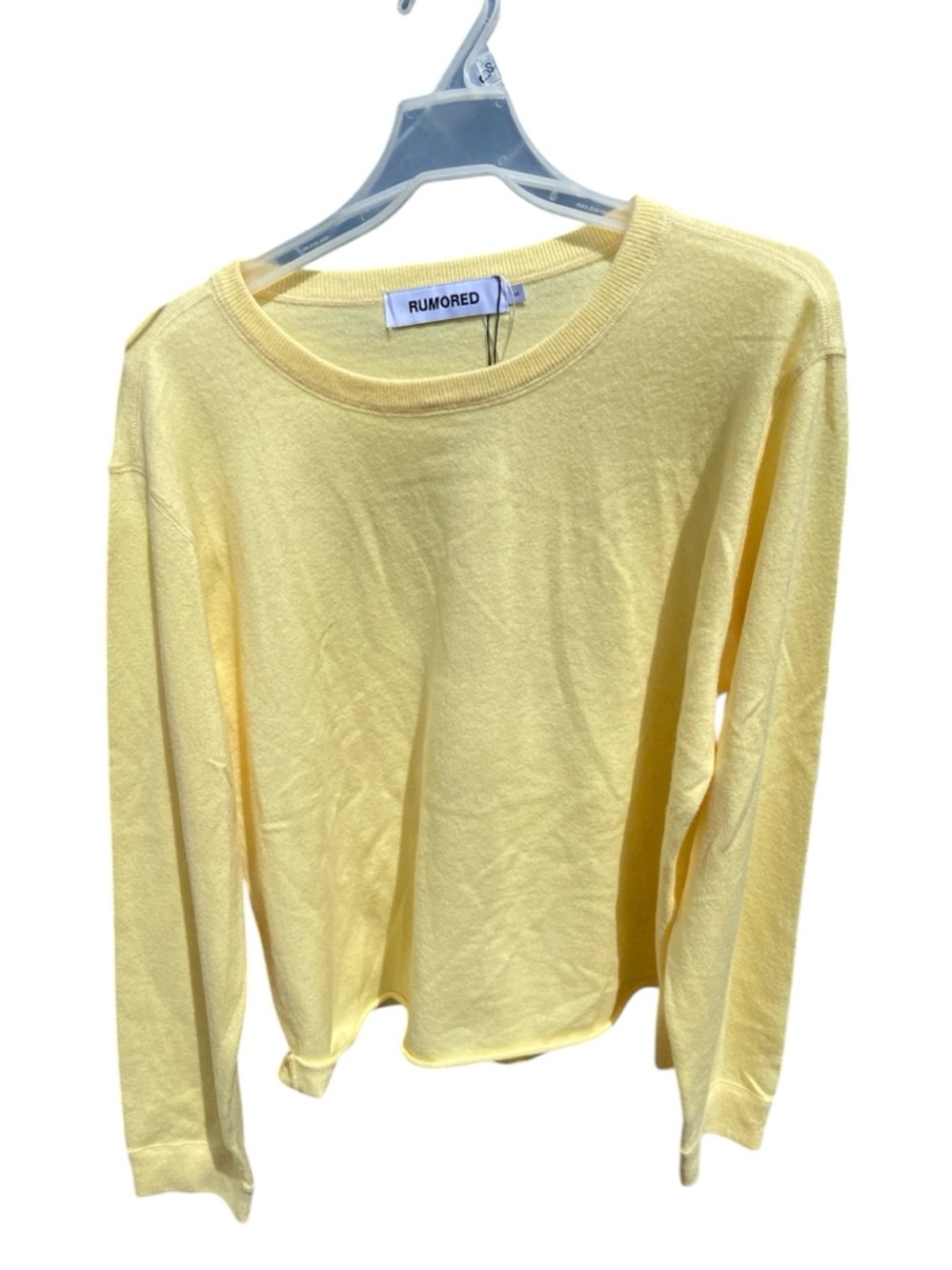 NWT Rumored Yellow Sweater Size Small